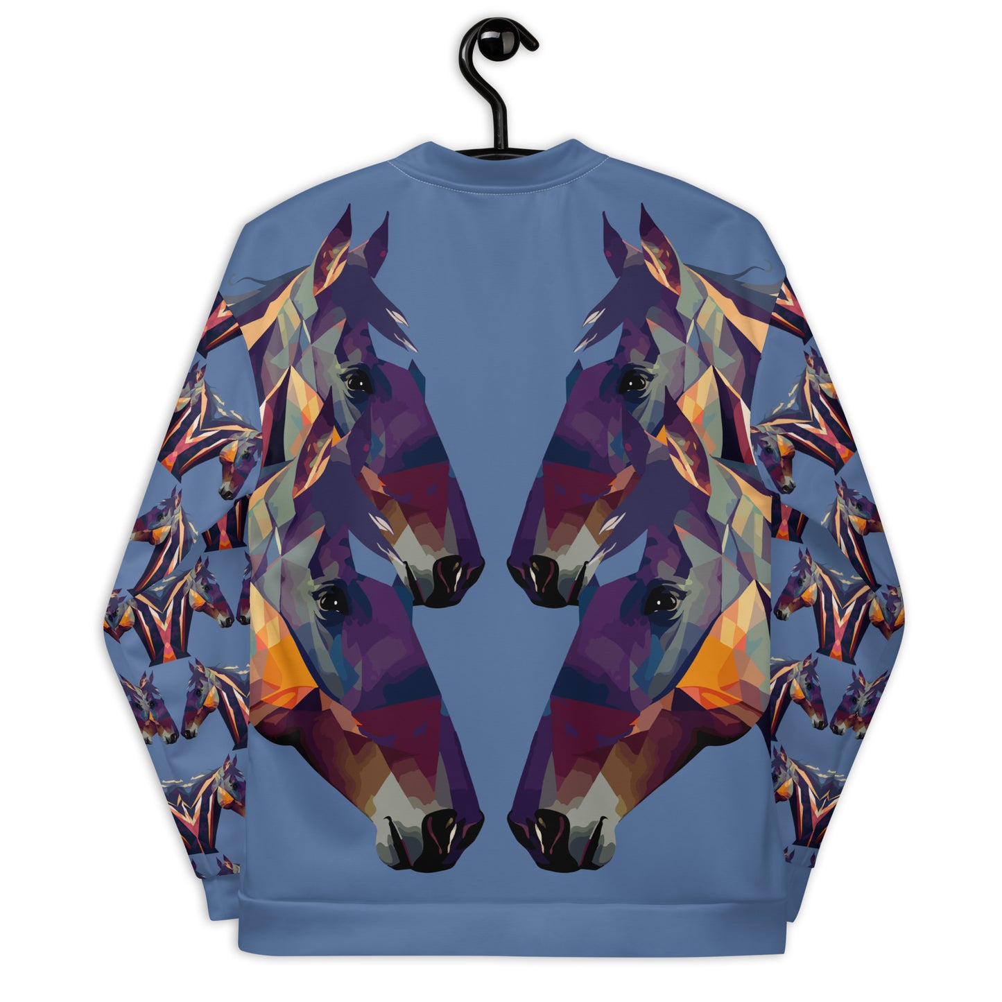 Unisex Bomber Jacket Kukloso Abstracticon No 37 'The Horses' - Free Shipping