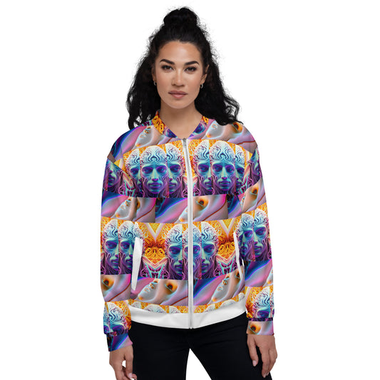 Unisex Bomber Jacket Kukloso Space Face No 10 - Free Shipping