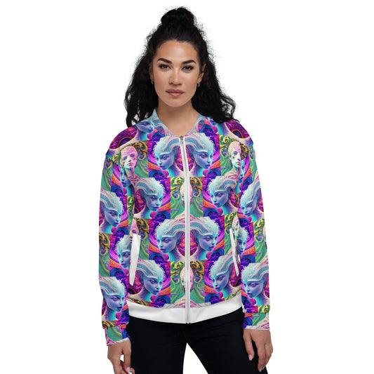 Unisex Bomber Jacket Kukloso Space Face No 5 - Free Shipping