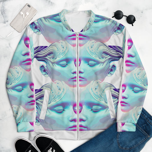 Unisex Bomber Jacket Kukloso Space Face No 16 - Free Shipping