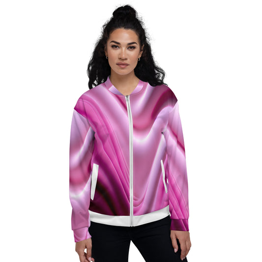 Unisex Bomber Jacket Kukloso Color Flow No 25 - Free Shipping