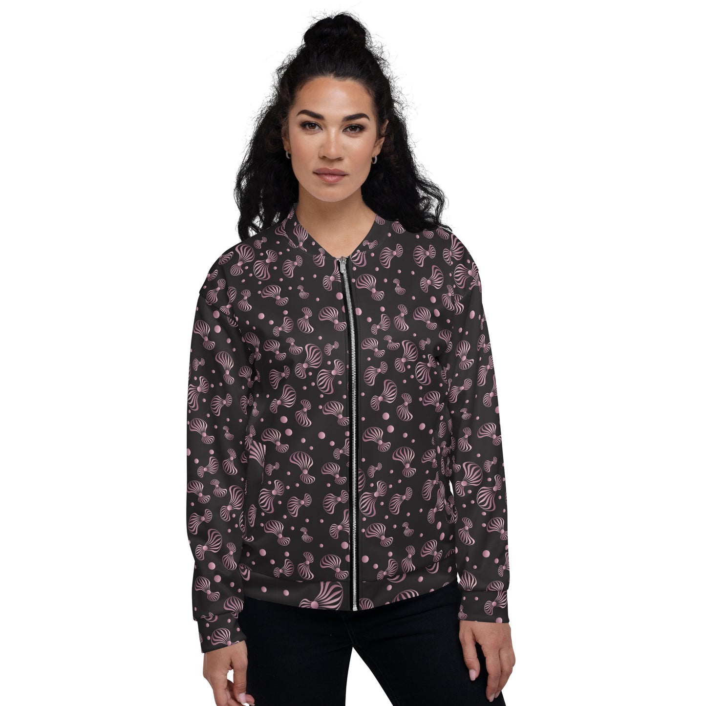 Unisex Bomber Jacket Kukloso Whimsical No 90 Free Shipping