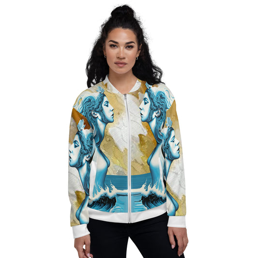 Unisex Bomber Jacket Kukloso Sea Siren No 1 Free Shipping