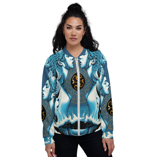 Unisex Bomber Jacket Kukloso Sea Siren No 2 Free Shipping