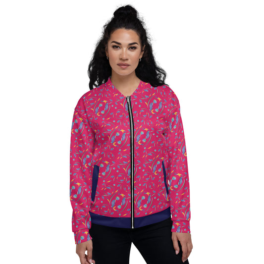 Unisex Bomber Jacket Kukloso Whimsical No 80 A Free Shipping