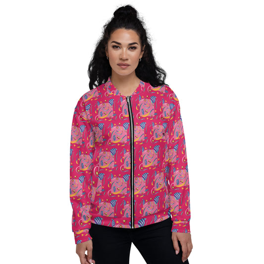 Unisex Bomber Jacket Kukloso Whimsical No 15 B Free Shipping