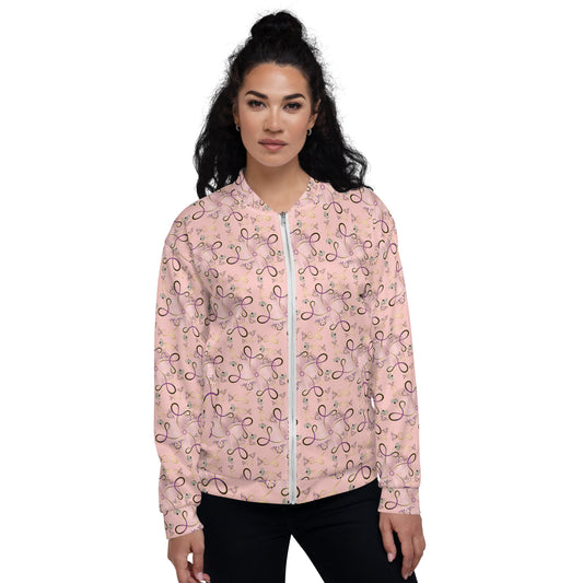 Unisex Bomber Jacket Kukloso Whimsical No 25 B Free Shipping