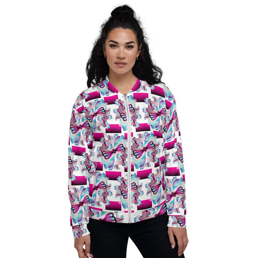 Unisex Bomber Jacket Kukloso Whimsical No 32 A Free Shipping