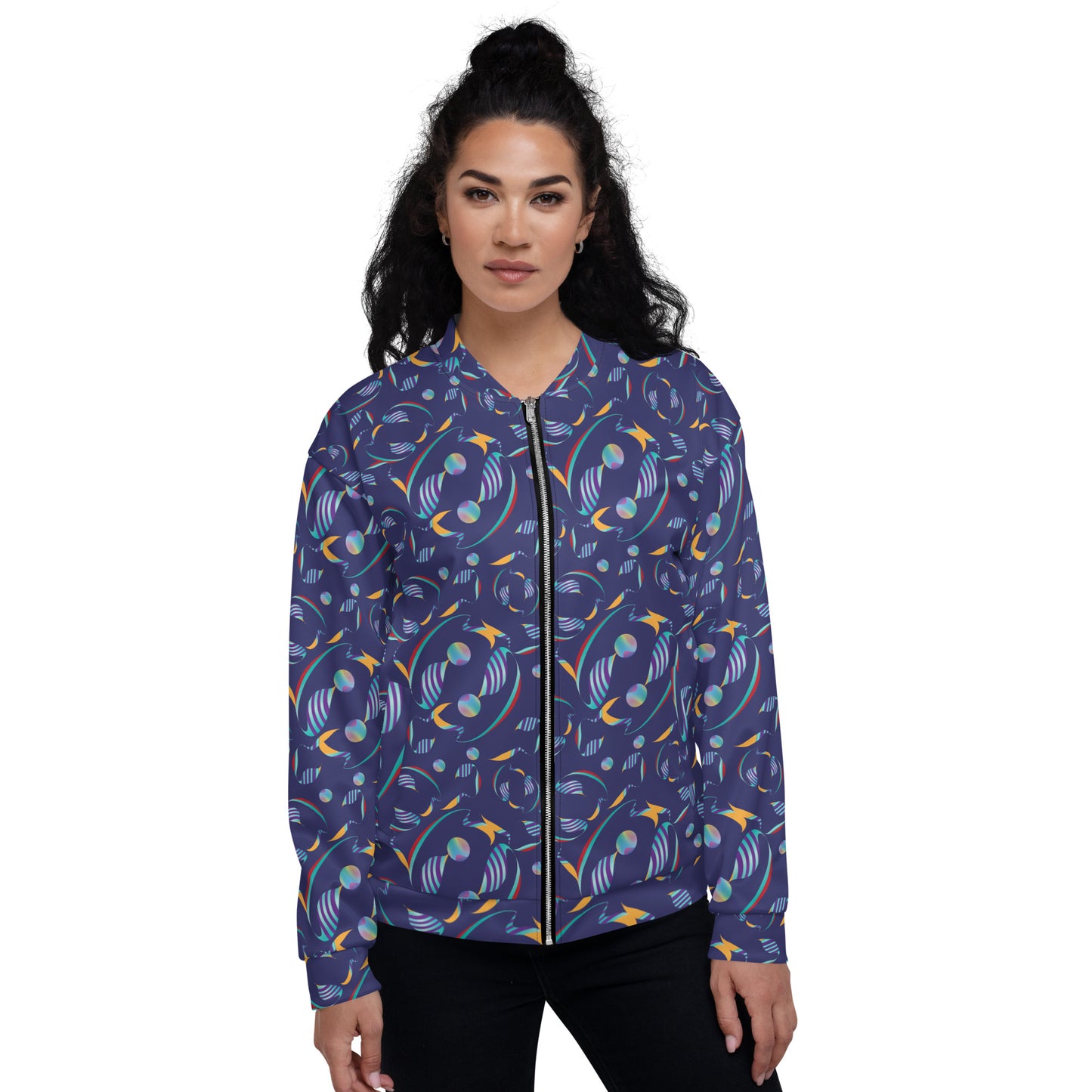 Unisex Bomber Jacket Kukloso Whimsical No 80 E Free Shipping