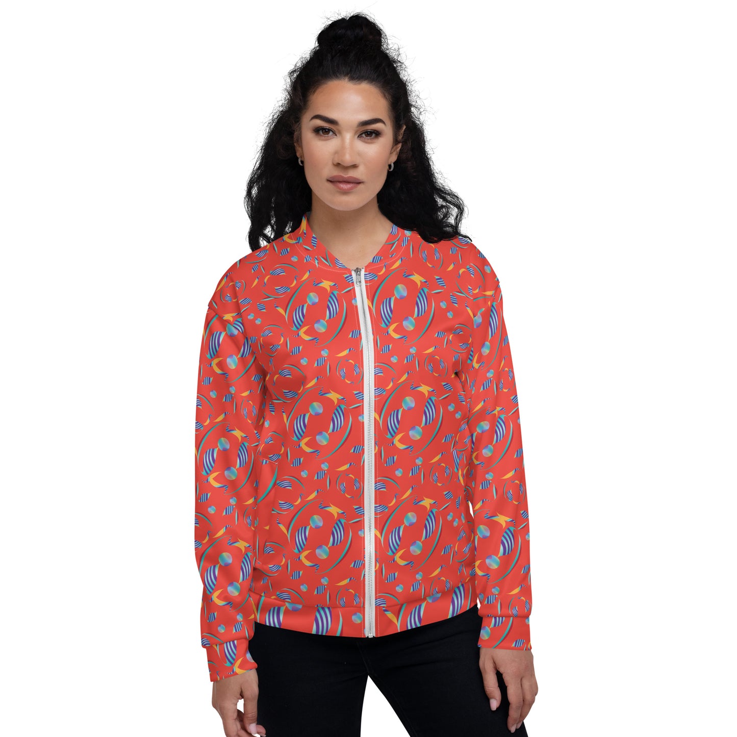 Unisex Bomber Jacket Kukloso Whimsical No 80 C Free Shipping