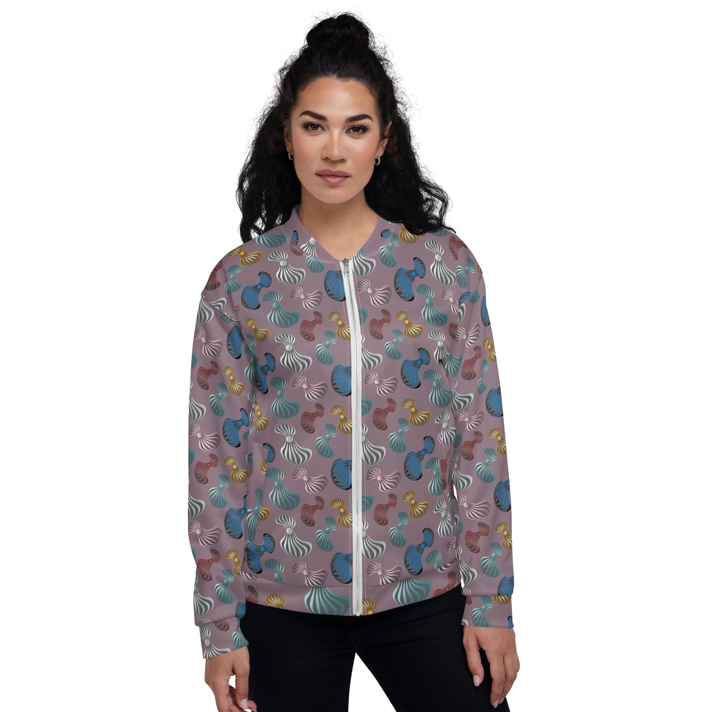 Unisex Bomber Jacket  Kukloso Whimsical No 75 C Free Shipping