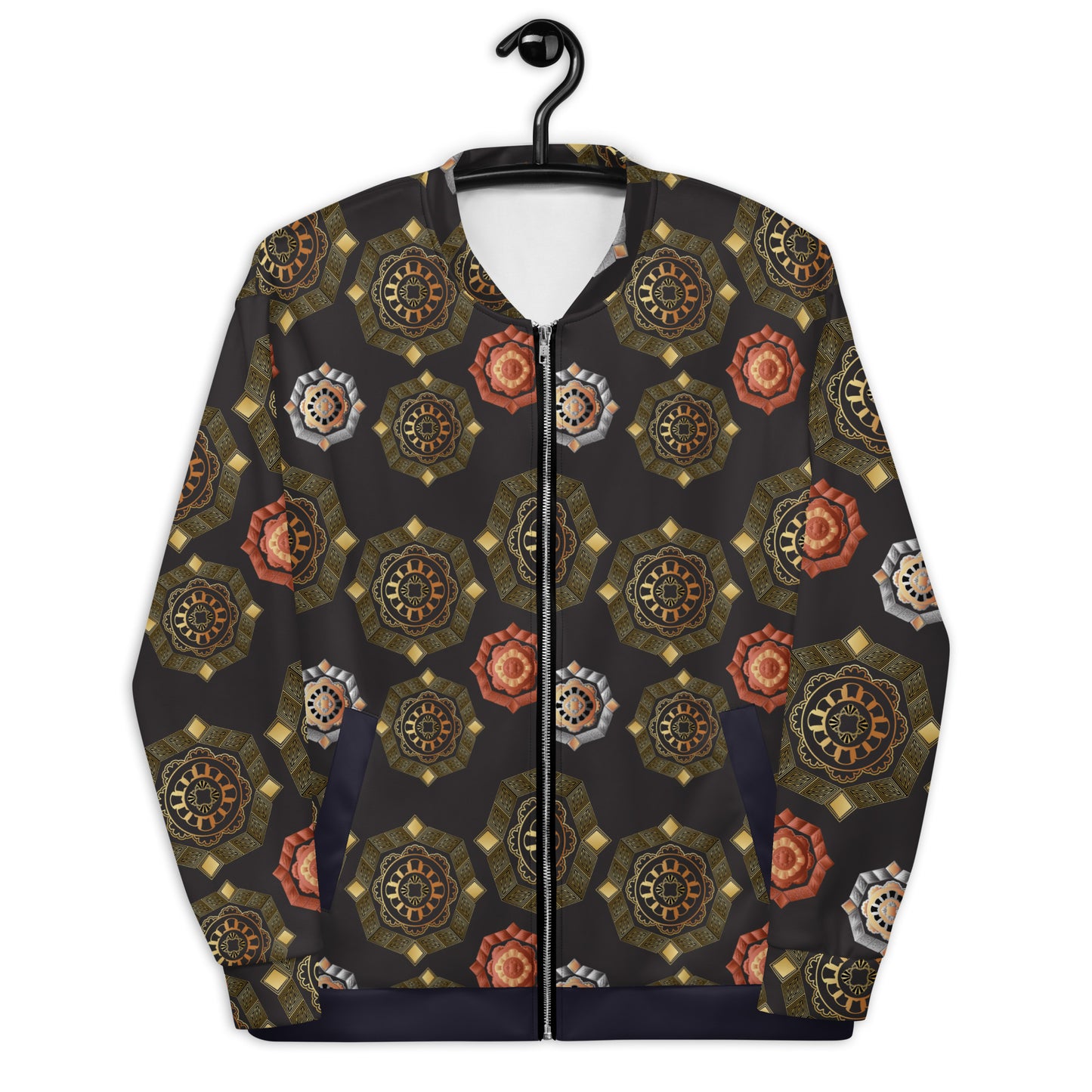 Unisex Bomber Jacket Kukloso Mandala Melange No 2 - Free Shipping