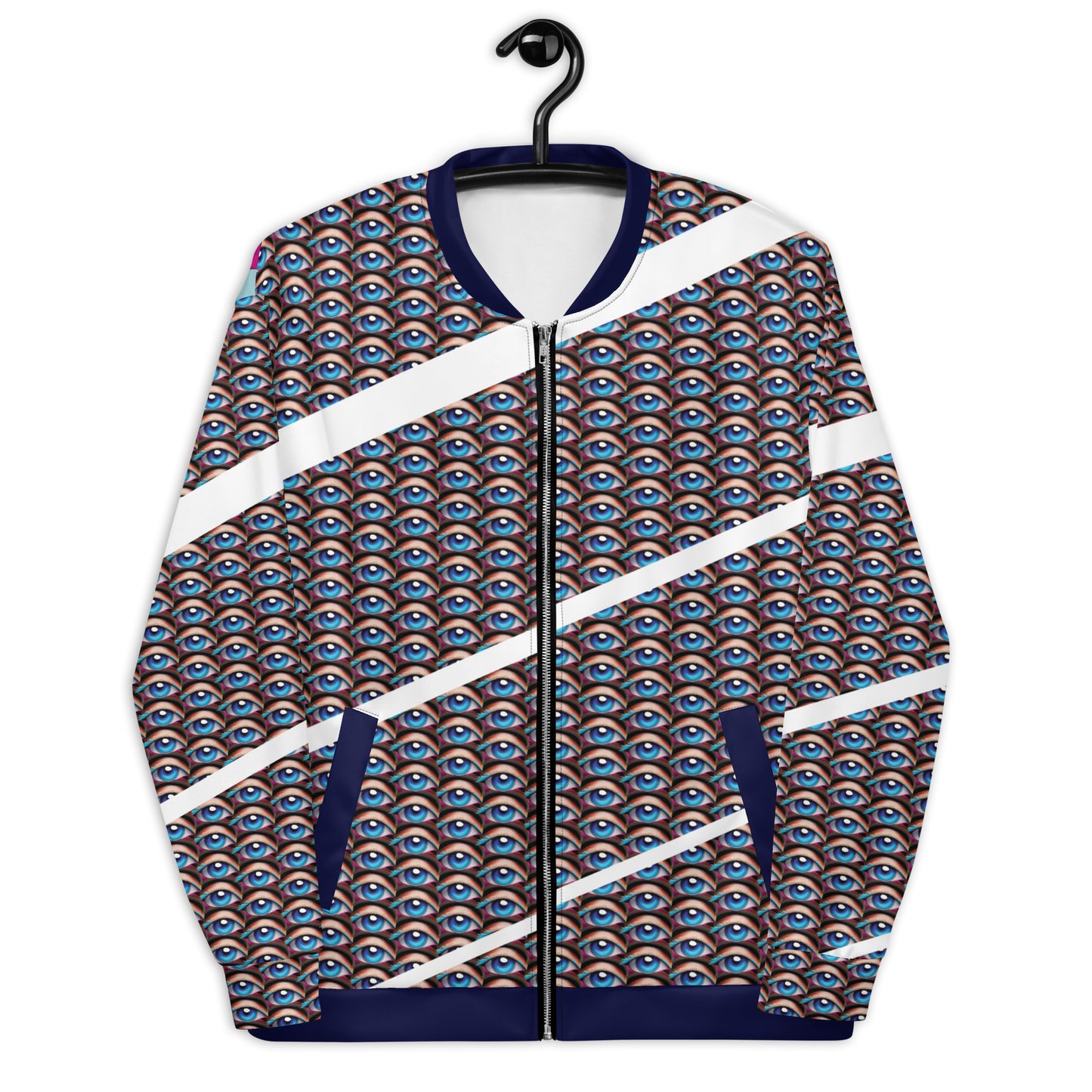 Unisex Bomber Jacket Kukloso Space Faces No 3 - Free Shipping