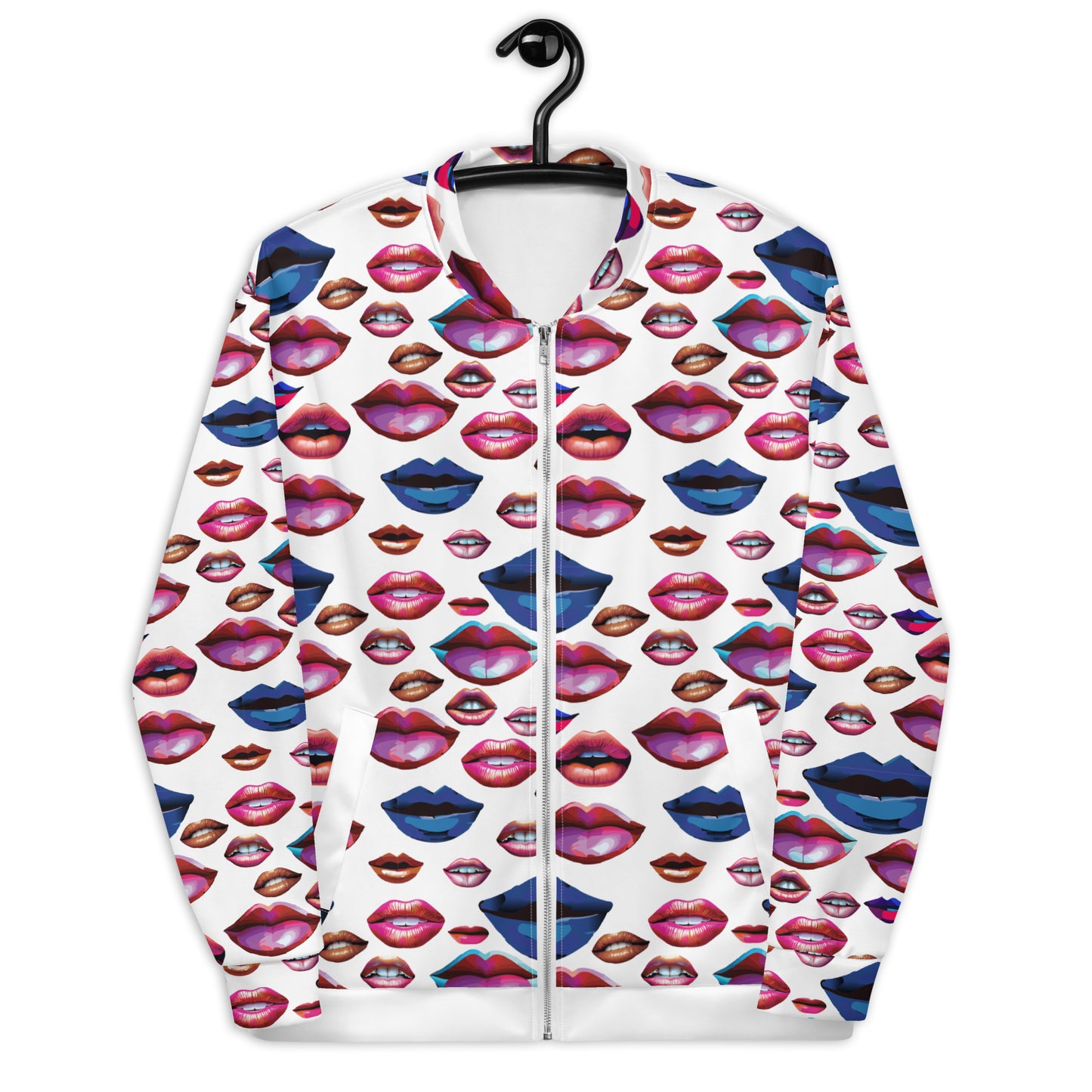 Unisex Bomber Jacket Kukloso Cubist Space Kisser No 7 - Free Shipping