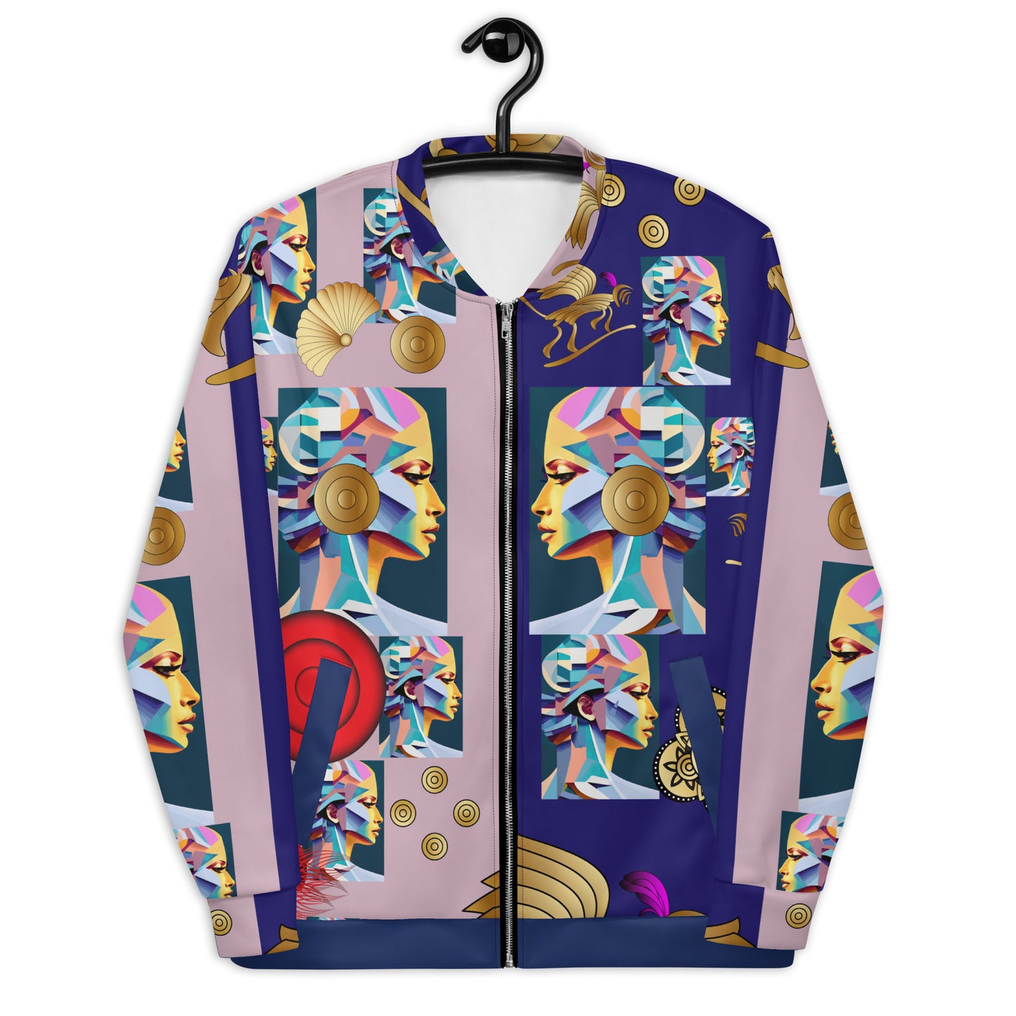 Unisex Bomber Jacket Kukloso Melange de fleuron No 5 - Free Shipping