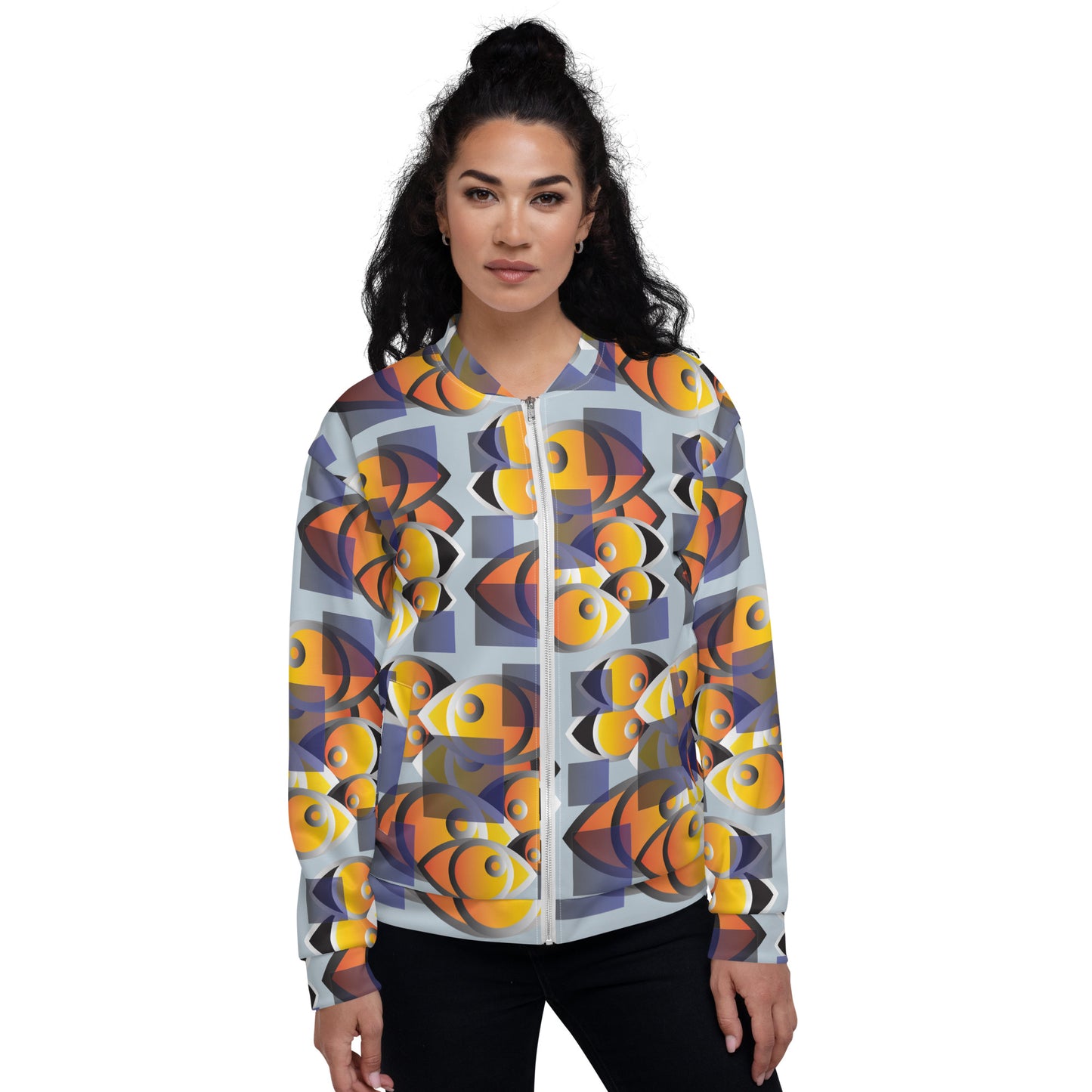 Unisex Bomber Jacket  Kukloso Abstractical No 253 - Free Shipping