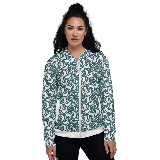 Unisex Bomber Jacket Kukloso Panopoly de fleuron No 10 - Free Shipping