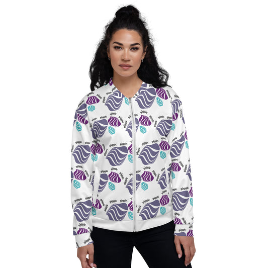 Unisex Bomber Jacket Kukloso Giggle Graphic No 2 - Free Shipping