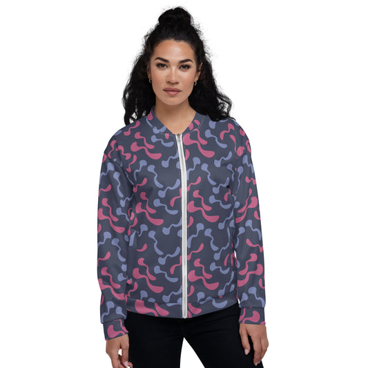 Unisex Bomber Jacket Kukloso Organic Maze No 1 - free Shipping