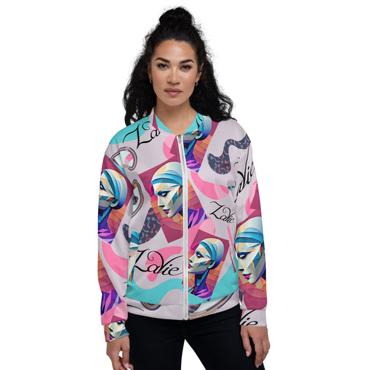 Unisex Bomber Jacket Kukloso Space Face Collage No 1 - free Shipping