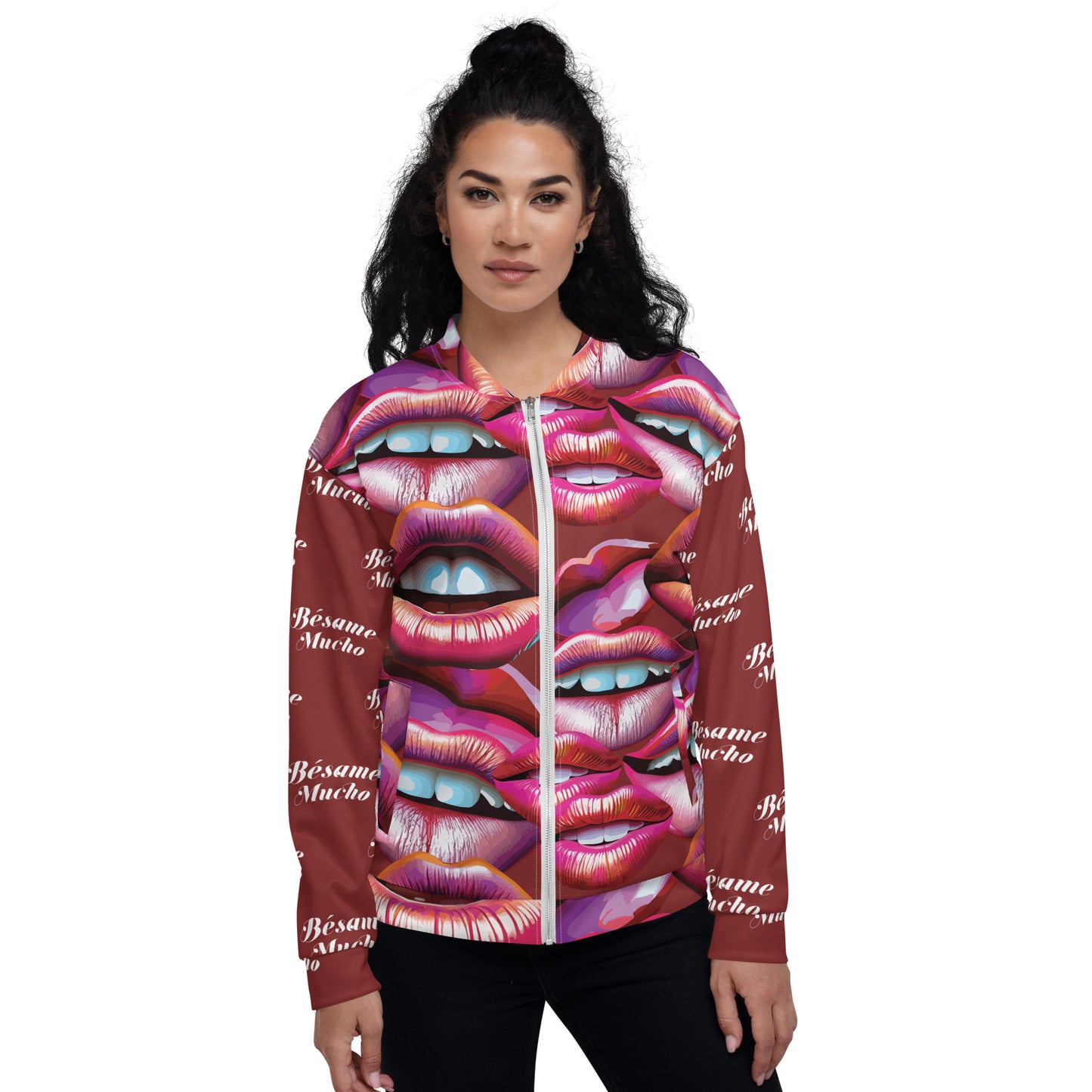 Unisex Bomber Jacket Kukloso Besame Mucho No 2 - Free Shipping