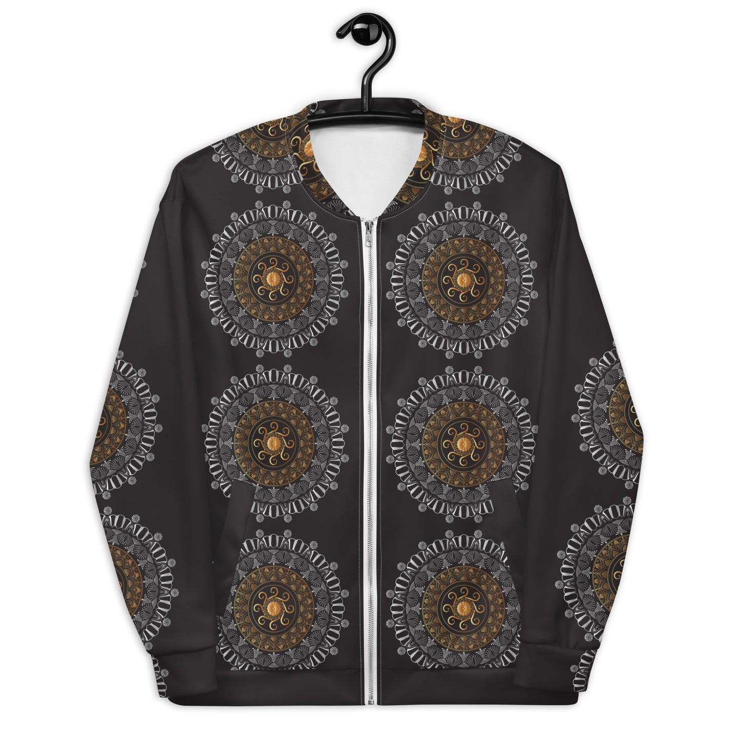 Unisex Bomber Jacket Kukloso Kuklos Mandala No 4321 - Free Shipping