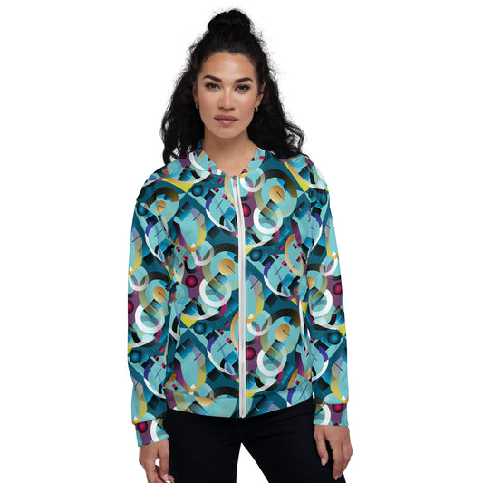 Unisex Bomber Jacket Kukloso Abstracticon No 1 - Free Shipping