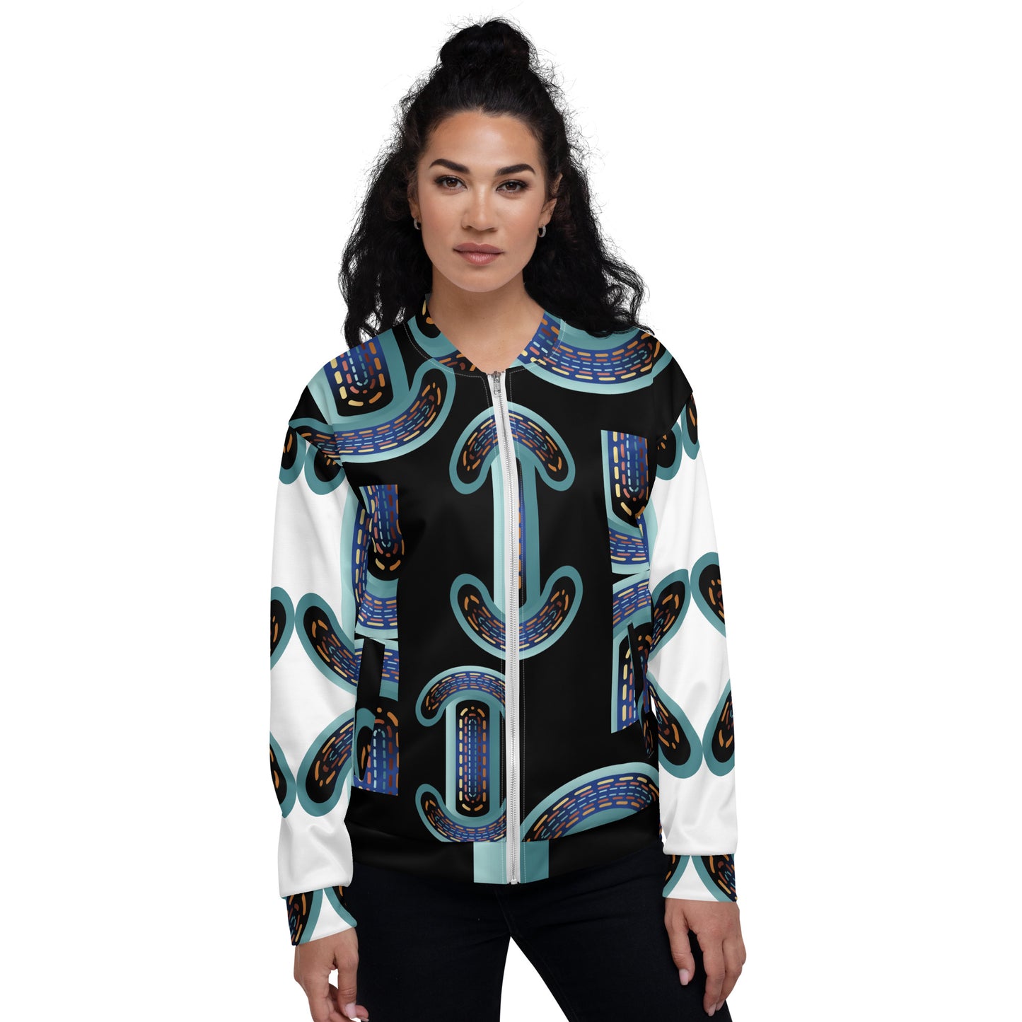 Unisex Bomber Jacket Kukloso Abstracticon No 2 - Free Shipping