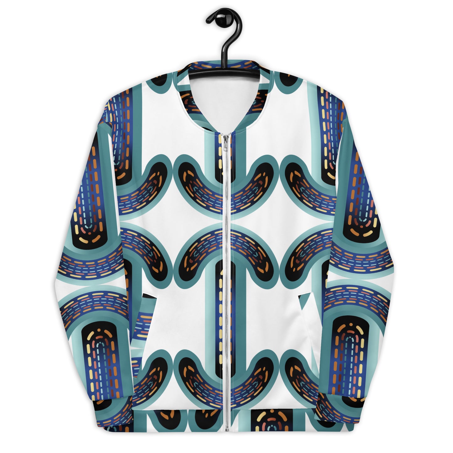 Unisex Bomber Jacket Kukloso Abstracticon No 3 - Free Shipping