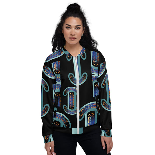 Unisex Bomber Jacket Kukloso Abstracticon No 4 - Free Shipping