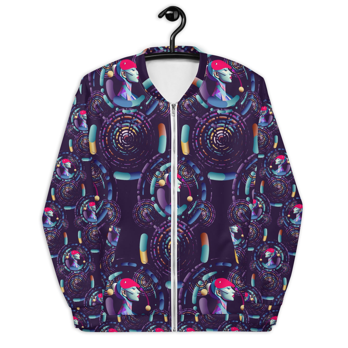 Unisex Bomber Jacket Kukloso Abstracticon No 22 - Free Shipping