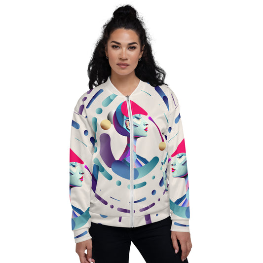 Unisex Bomber Jacket Kukloso Abstracticon No 21 - Free Shipping