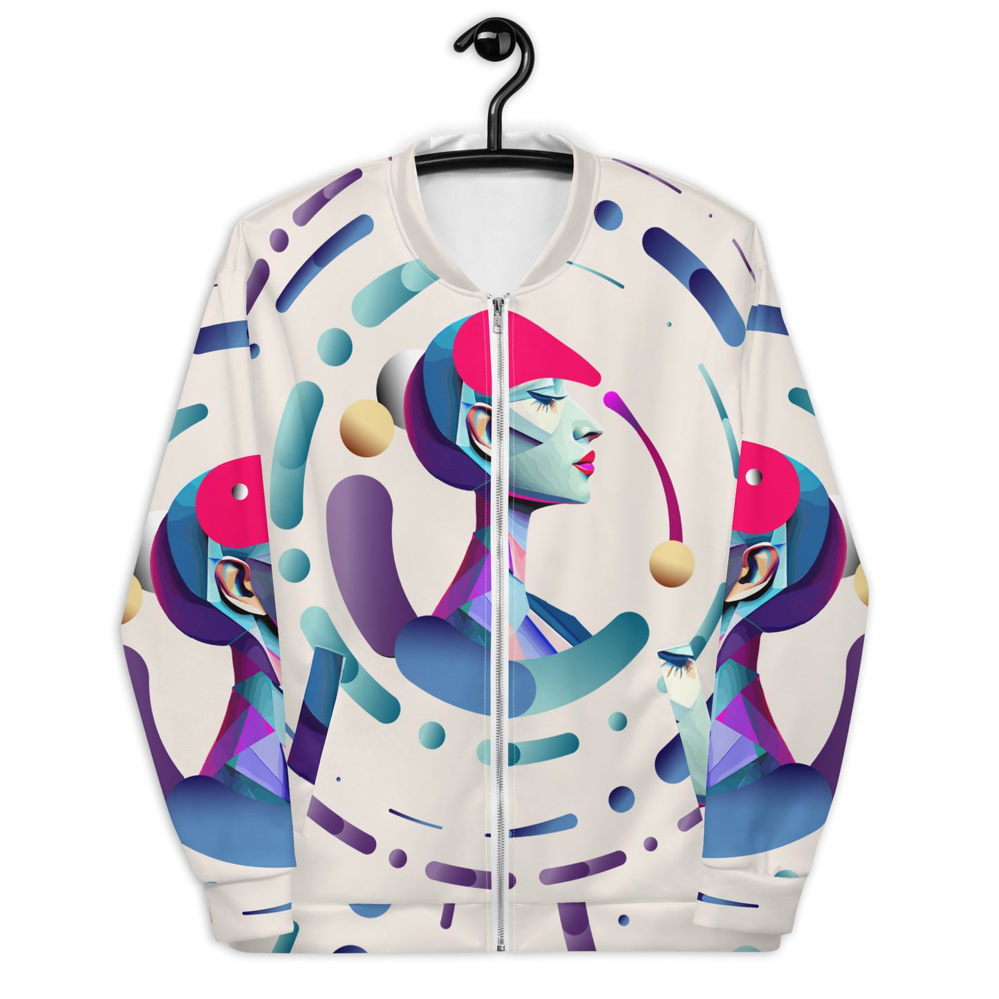 Unisex Bomber Jacket Kukloso Abstracticon No 21 - Free Shipping