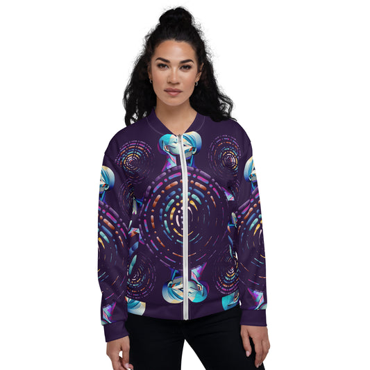 Unisex Bomber Jacket Kukloso Abstracticon No 20 - Free Shipping