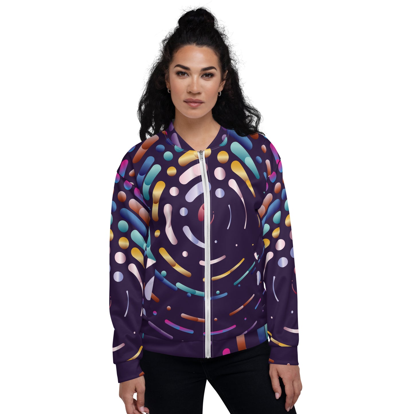 Unisex Bomber Jacket Kukloso Abstracticon No 18 - Free Shipping