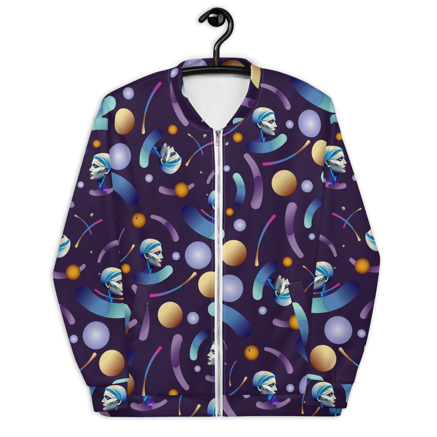 Unisex Bomber Jacket Kukloso Abstracticon No 16 A - Free Shipping