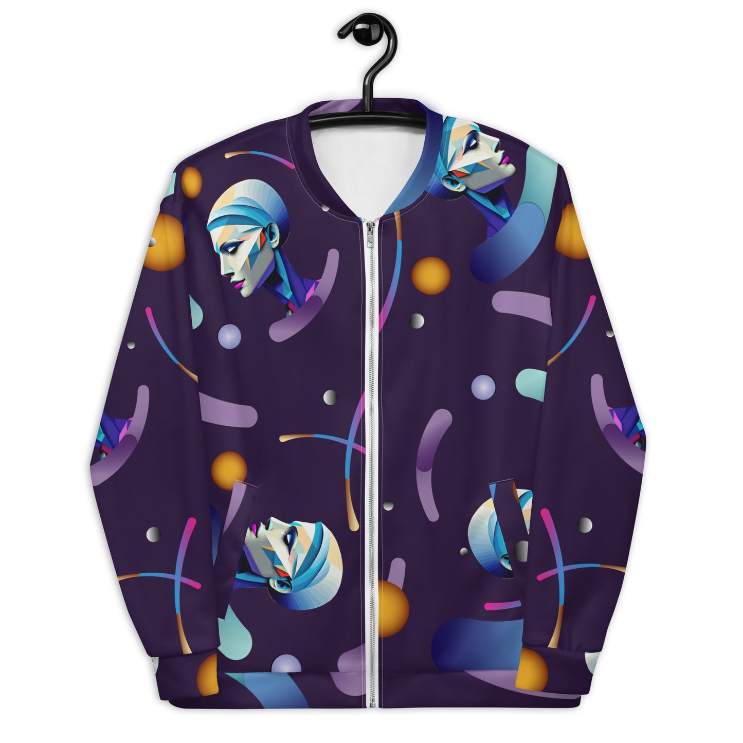 Unisex Bomber Jacket Kukloso Abstracticon No 16 - Free Shipping