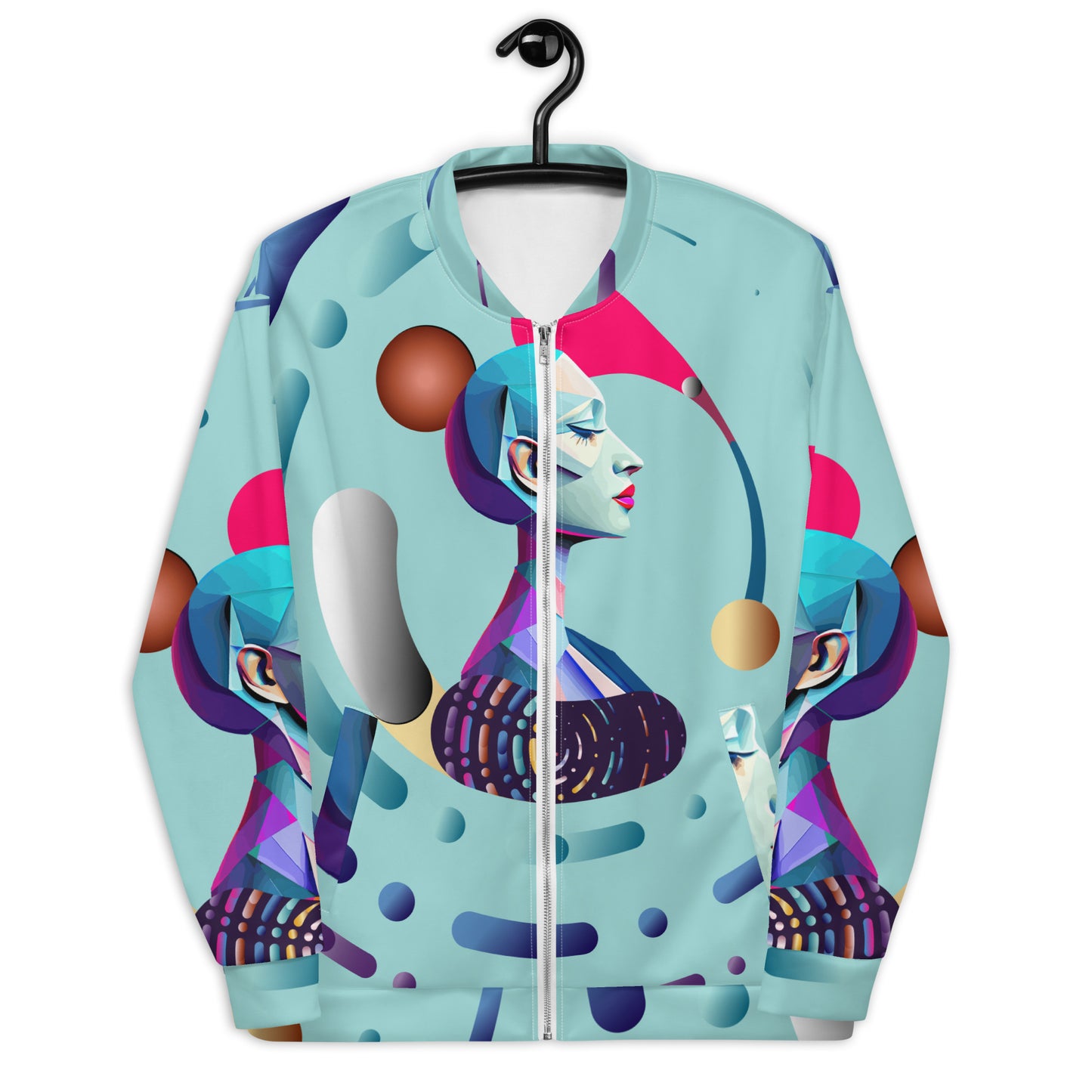 Unisex Bomber Jacket Kukloso Abstracticon No 14 - Free Shipping