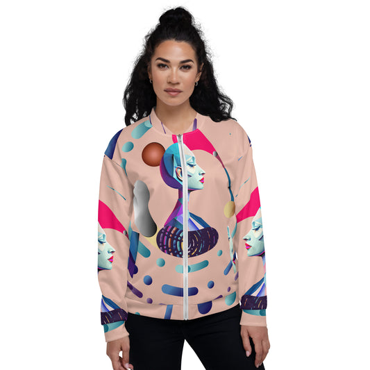 Unisex Bomber Jacket Kukloso Abstracticon No 13 - Free Shipping