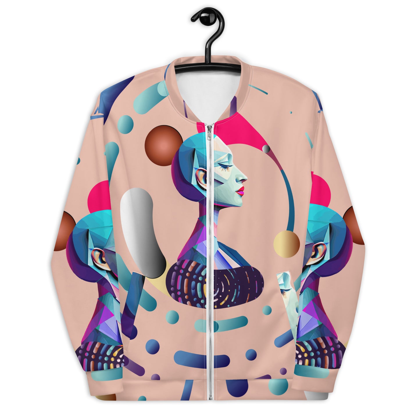 Unisex Bomber Jacket Kukloso Abstracticon No 13 - Free Shipping