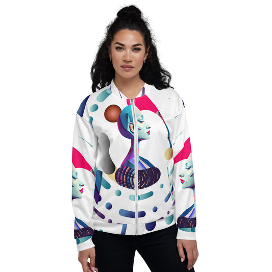 Unisex Bomber Jacket Kukloso Abstracticon No 12 - Free Shipping