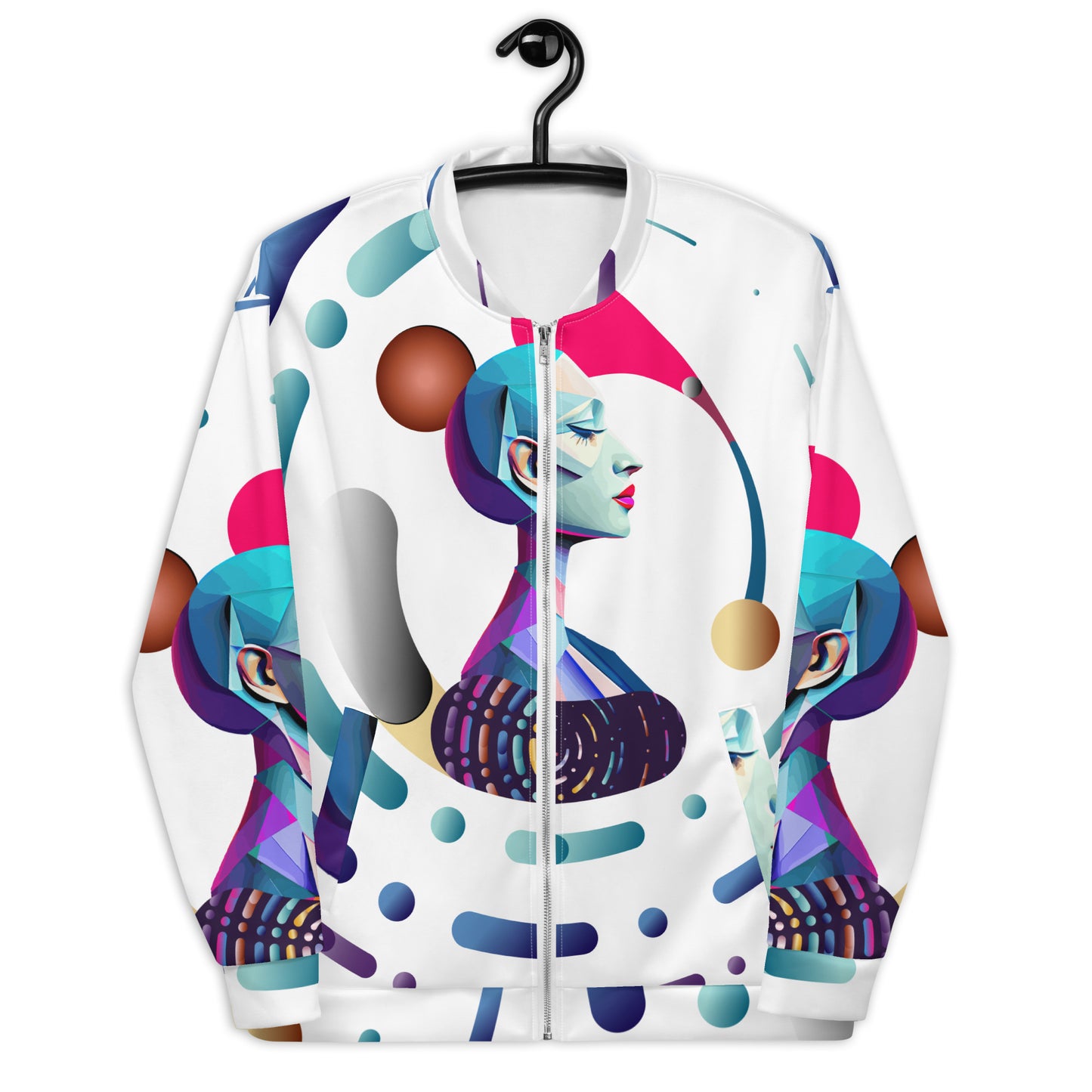 Unisex Bomber Jacket Kukloso Abstracticon No 12 - Free Shipping