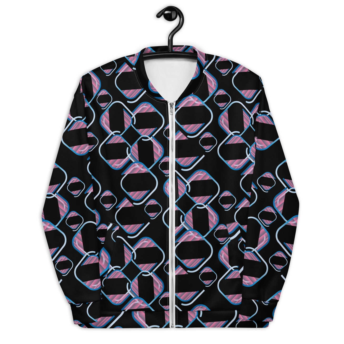 Unisex Bomber Jacket Kukloso Abstracticon Pattern No 4 - Free Shipping