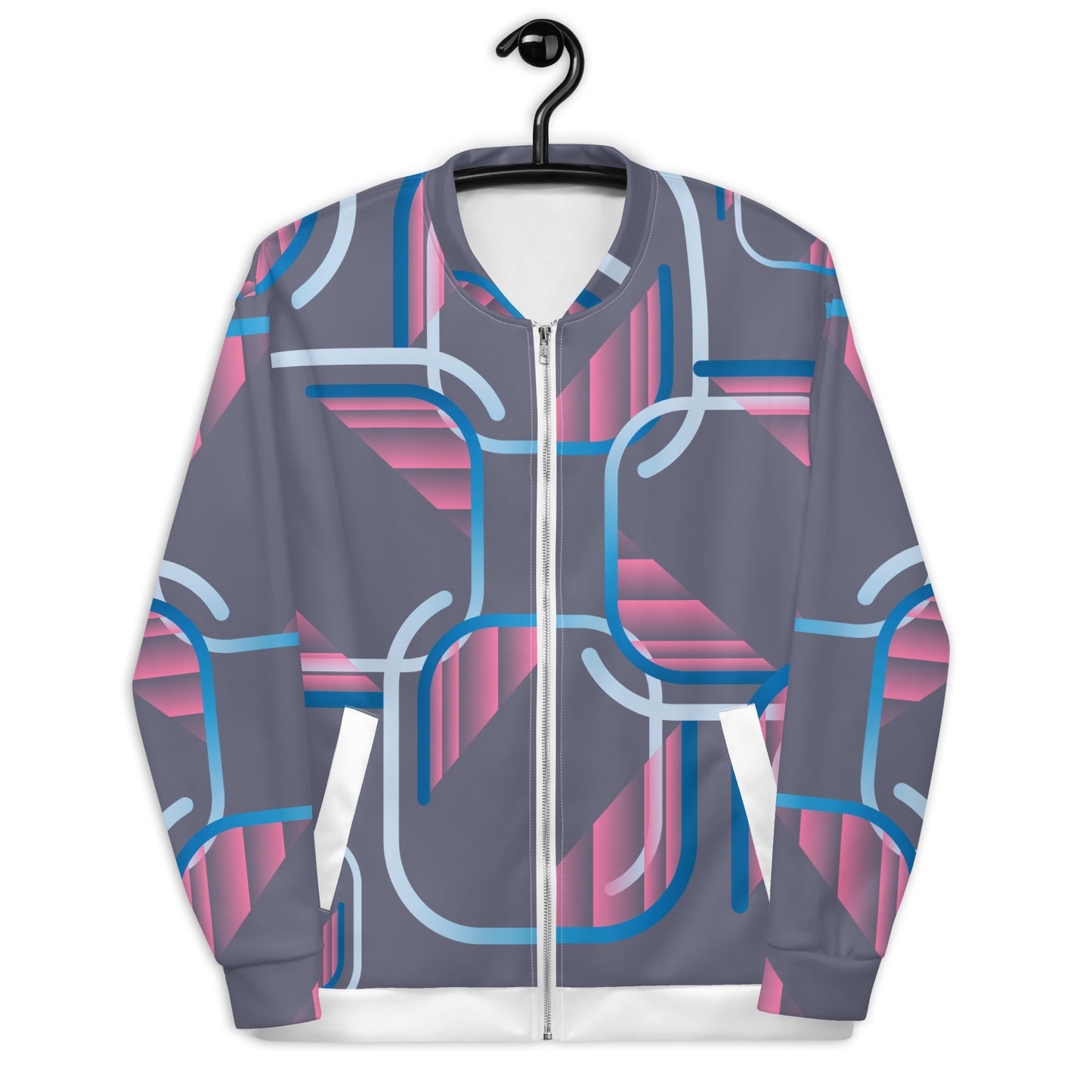 Unisex Bomber Jacket Kukloso Abstracticon Pattern No 3 - Free Shipping