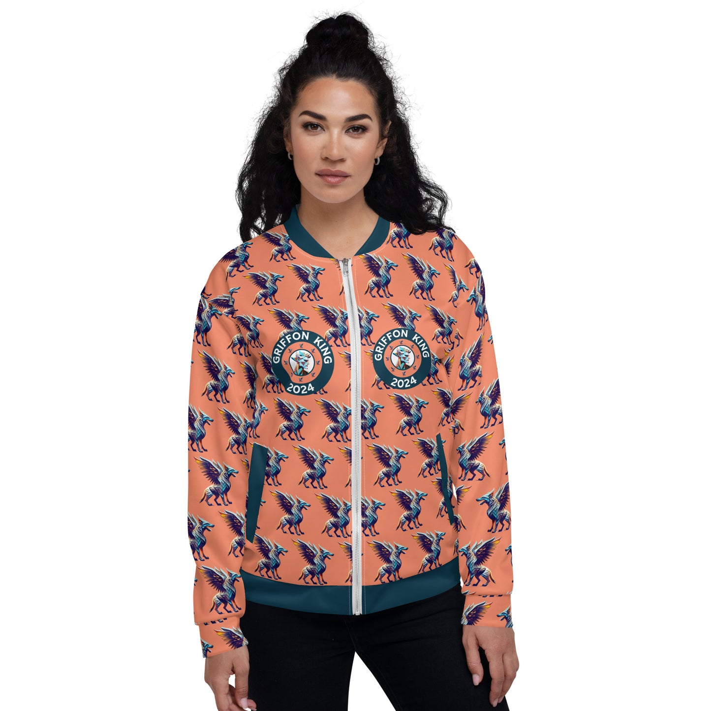 Unisex Bomber Jacket Kukloso Griffon King - Free Shipping