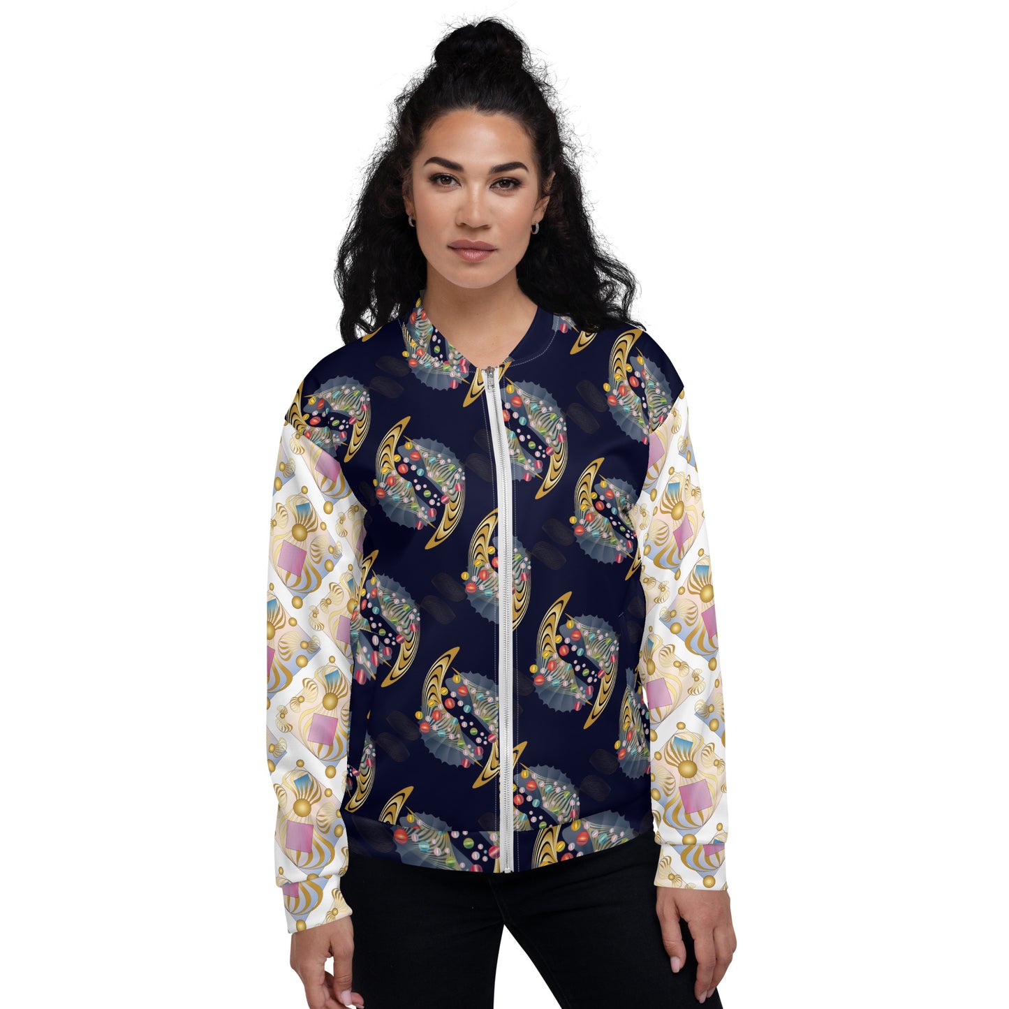 Unisex Bomber Jacket Kukloso Abstractical No 215 - Free Shipping