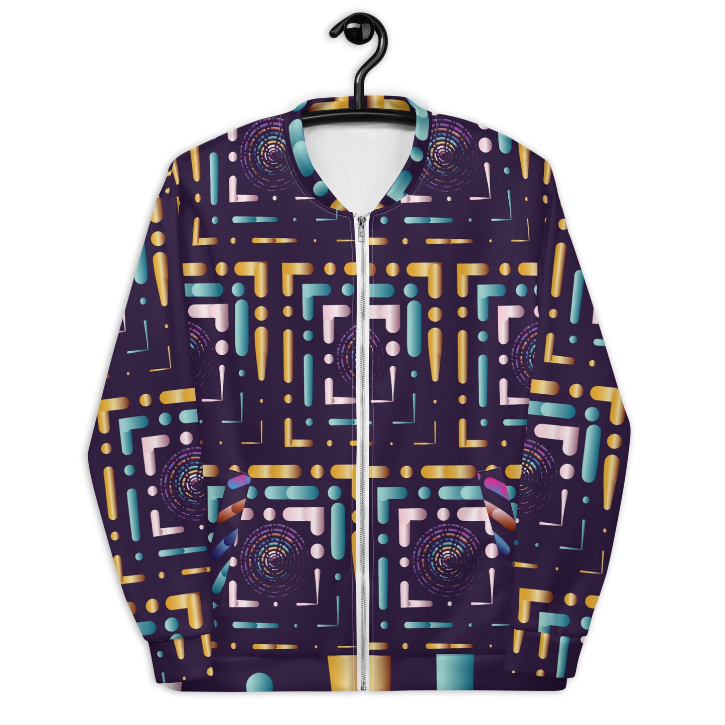 Unisex Bomber Jacket Kukloso Abstracticon No 19 - Free Shipping