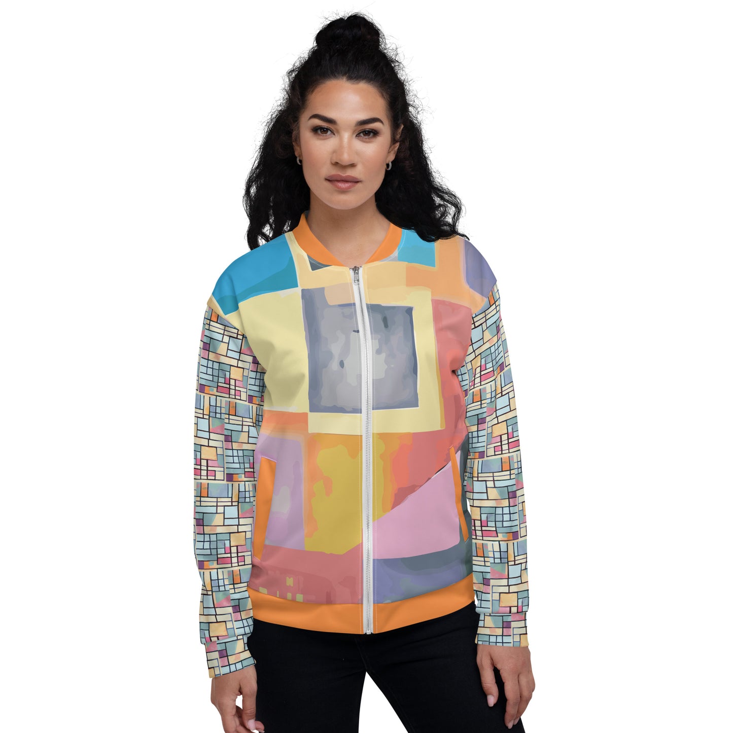 Unisex Bomber Jacket Kukloso Abstracticon No 27 - Free Shipping