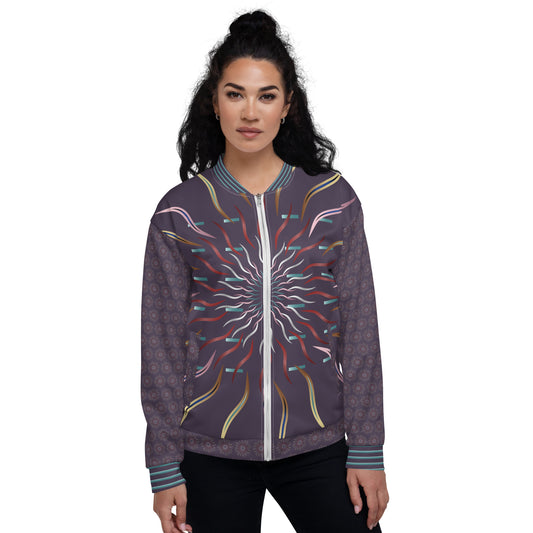 Unisex Bomber Jacket Kukloso Abstracticon No 32 - Free Shipping