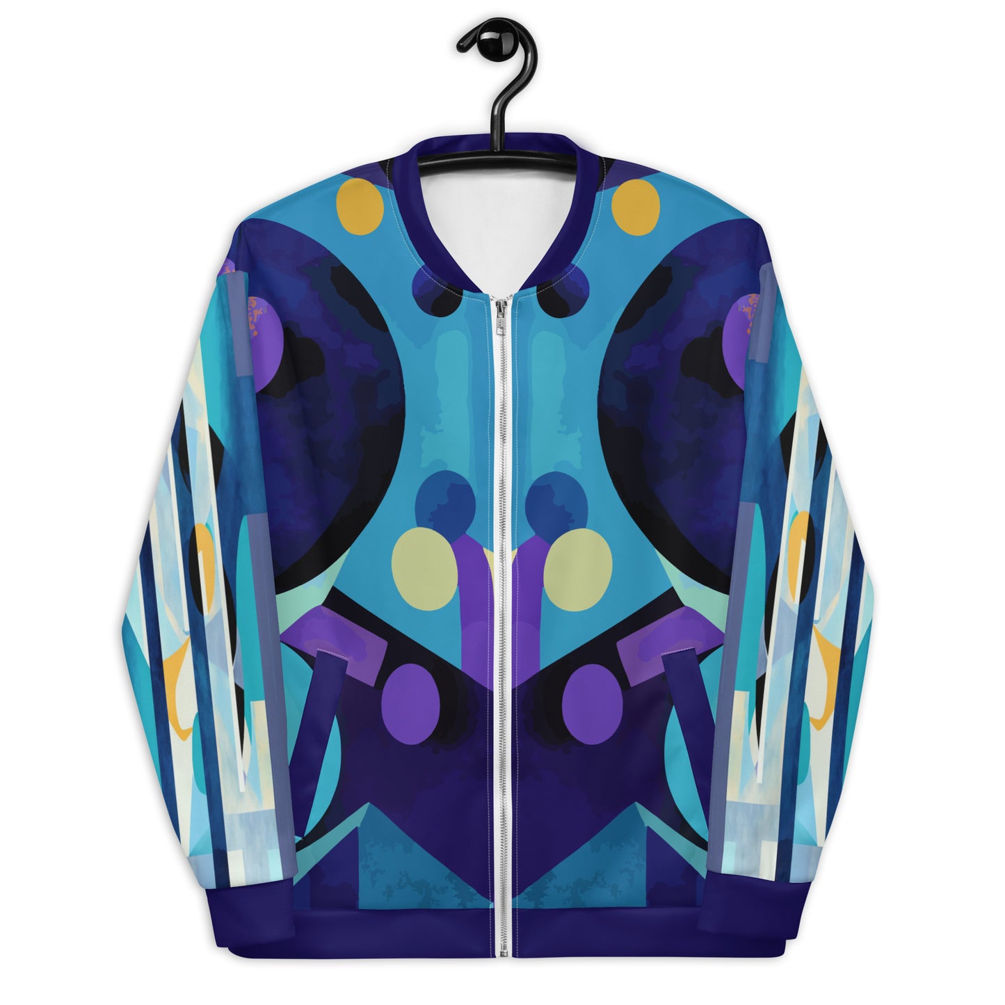 Unisex Bomber Jacket Kukloso Abstracticon No 33 Large Pattern - Free Shipping